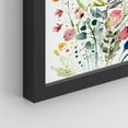 thumbnail image 5 of PixonSign Framed Canvas Print Wall Art Set - Multicolor Vibrant Wildflowers Poster Art - Set of 3 Watercolor Nature Floral Botanical Country Wall Décor for Living Room - 12"x16"x3 Black, 5 of 5