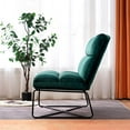 thumbnail image 4 of Mcombo Loveseat Sofa Couch, Mid-Century Velvet Settee, 2-Seater Upholstered Bench for Living Room 4018 (Green), 4 of 8