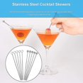 thumbnail image 2 of Cocktail Skewers Stainless Steel Cocktail Picks Appetizer Picks Reusable Fruit Stick Cocktail Picks For Cocktails Clubs Bars Birthdays Snacks Appetize, 2 of 5