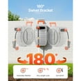 thumbnail image 3 of KFFKFF Retractable Hose Reel 145ft x 1/2in, Wall-Mounted Garden Hose Reel with 9-Function Nozzle, Lawn Watering Hose Reel 180° Swivel Bracket, Adjustable Length Lock, Upgraded Slow Return System, 3 of 9