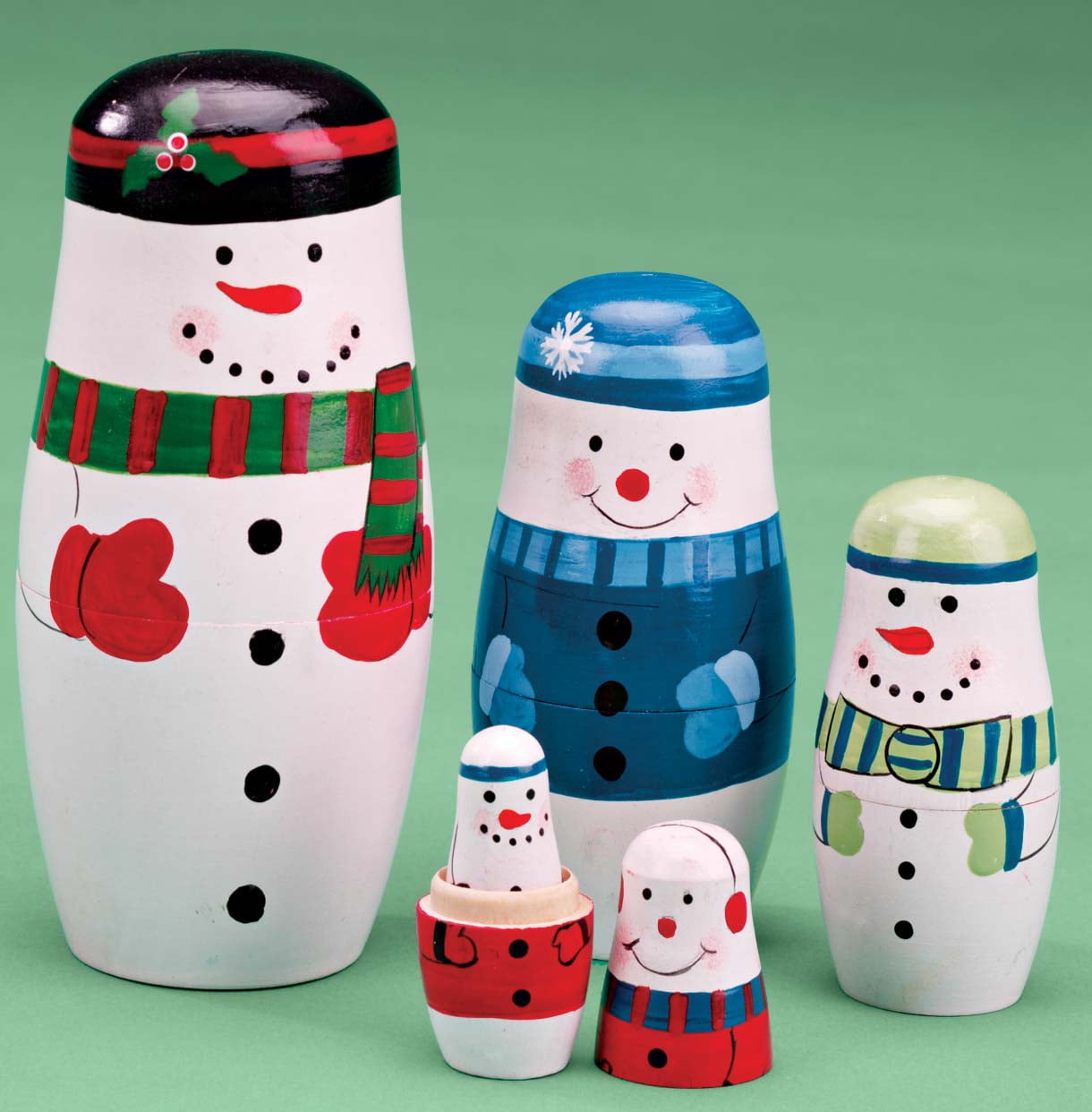 snowman nesting dolls