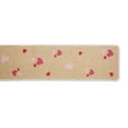 thumbnail image 2 of Hearts Printed Jute Table Runner 14x74, 2 of 3