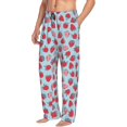 thumbnail image 6 of Pofeuu Strawberries Print Men's Pajama Pants, Soft Lounge Pajama Pants with big pockets for Men Plaid Pj Bottoms-Small, 6 of 6