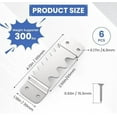 thumbnail image 2 of 6PCS Large Sawtooth Picture Hangers Supports 300 lbs Heavy Duty Picture Hanging Hardware Picture Frame Bracket with Screws, Painting Hanging Accessories for Heavy Decorations(Silver), 2 of 7