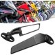 thumbnail image 5 of Sucie 2pcs Modified Motorcycle Wing Rearview Mirrors, Adjustable Rotating Side Mirrors Wind Swivel Wing Mirrors Multi Angle Compatible With Ninja 250, 5 of 5
