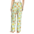 thumbnail image 3 of Balery Tree Palms Lemon print Women's Pajama Pants,Ultra Lightweight Pjs,Lounge Pant-XX-Large, 3 of 9