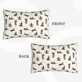 thumbnail image 2 of Pofeuu German Shepherd Dog Print Polyester Microfiber Plush Pillowcases, Super Soft and Cozy Pillow Case Covers with Envelop Closure（Pillow core not included）-16"x24", 2 of 6