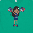 thumbnail image 4 of Inktastic African American Girl, Cheerleaders, Blue Uniform Girls Toddler T-Shirt, 4 of 5