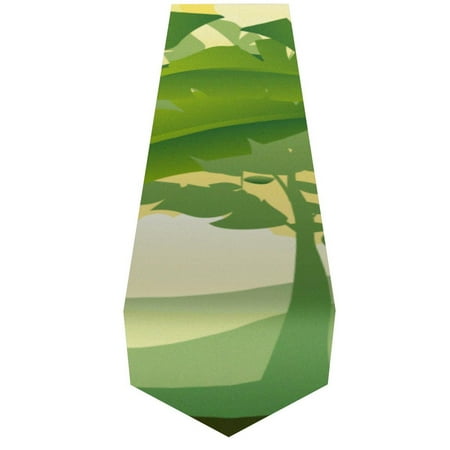 

OWNTA Banana Tree Leaves Pattern Elegant Polyester Table Runner Perfect for Your Tables - Dining Table Decoration