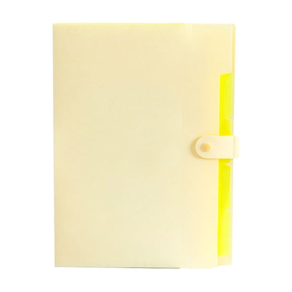 Accordion File Organizer, Letter Size, 5 Pocket Expanding File Folder, Cute File Folder with Labels, YE2