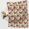 thumbnail image 6 of Yiaed Christmas Hat bear Print Dog Blankets-Cat Blanket Washable for Couch Protection,Puppy Blanket, Soft Plush Reversible Throw Furniture Protector-, 6 of 8
