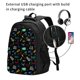 thumbnail image 2 of Fotbe Gamepads Mochila con Estampado y Puerto USB para Hombre y Mujer, Mochila Antirrobo, Mochila de Viaje, Mochila Escolar, Mochila Universitaria, 2 of 7