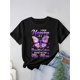 thumbnail image 3 of Women's Butterfly Heaven Graphic T-Shirt - "I Know Heaven is a Beautiful Place Because They Have My Mom" Design, Casual Crew Neck Short Sleeve Summer Top, Soft Cotton Fabric, Comfortable Fit for Casu, 3 of 7