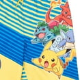 thumbnail image 3 of Pokemon Charmander Ivysaur Pikachu Wartortle Big Boys Swim Trunks Bathing Suit 8, 3 of 5