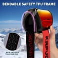thumbnail image 2 of KAPVOE Ski Goggles OTG - over Glasses Ski/Snowboard Goggles for Men, Women & Youth - 100% UV Protection, 2 of 7
