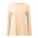 thumbnail image 4 of MHFRRA Camisetas de Mujer para Uso Informal, Otoño e Invierno, Camisetas de Manga Larga con Cuello Redondo para Una Comodidad Diaria. Beige, 4 of 5