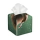 thumbnail image 1 of Fotbe Squirrel Porta Pañuelos Decorativo de Cuero, Caja Cuadrada Moderna para Pañuelos Faciales, Organizador y Dispensador 5x5x5'', 1 of 7