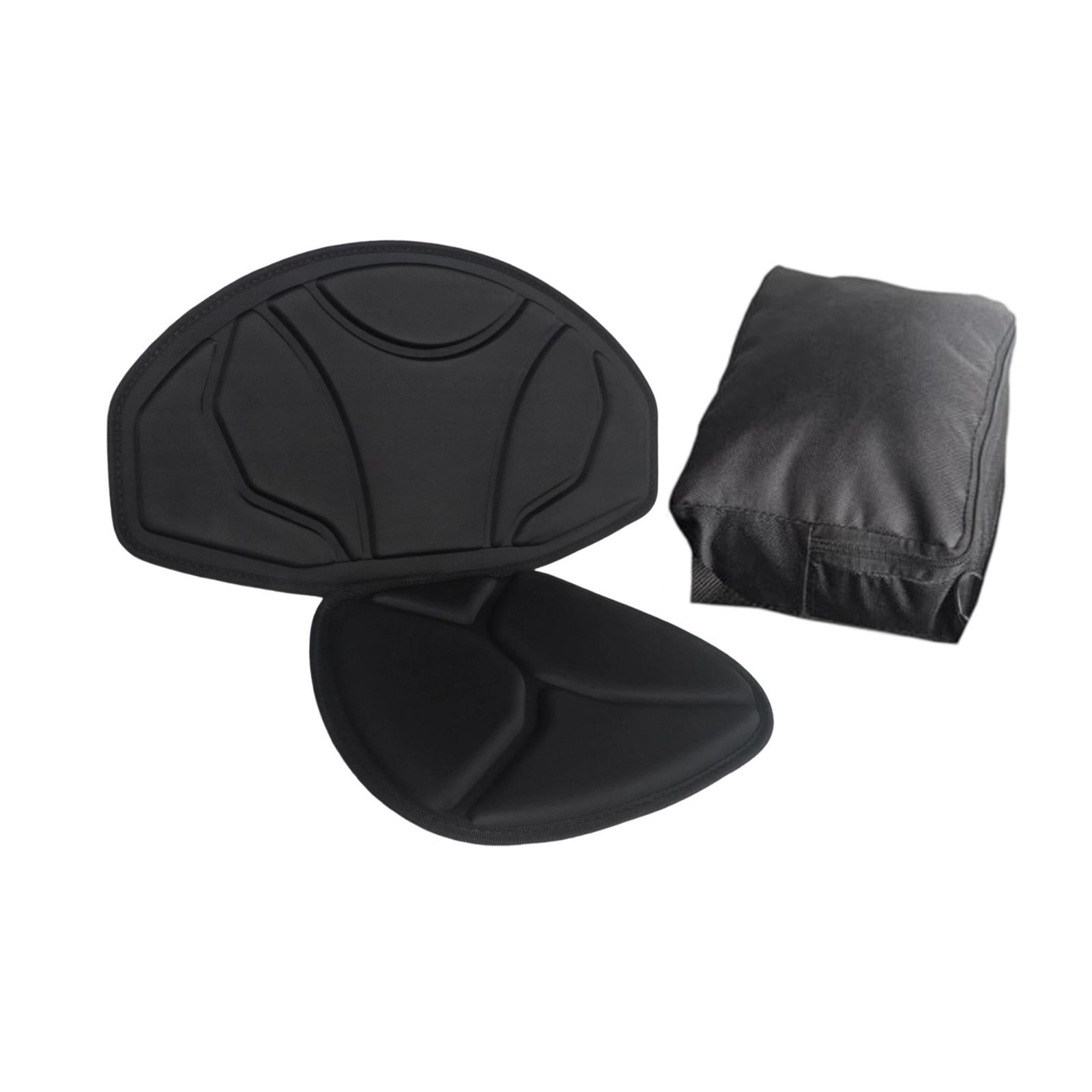 funtasica Kayak Seat Cushion Paddle Board Seat Accessories Padded with Back Support Adjustable for Drifting Water Sports Boat Canoeing With Bag