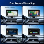 NEXPOW Wireless Carplay Screen, 7 Car Play Screen & Stereo Fit for Android Auto and Apple CarPlay - Multimedia Player, Bluetooth, for Car, Trucks, SUV New