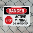 thumbnail image 5 of (2 Pack) Active Mining Do Not Enter OSHA Danger Sign 24 Inch X 18 Inch Plastic Sign, Weather Resistant, UV Protected for Workplace, Business, and Construction Site, Made in the USA, 5 of 8