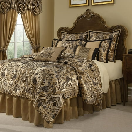 Maison Del Rey Comforter Set Black Gold Walmart Com