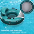 thumbnail image 4 of Green and GreyRiver Tubes for Floating Heavy Duty, Pool Float Adult, 53" Inflatable Float Tube for Beach Lake Rafting, River Floats with Mesh Bottom, 4 of 6