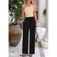 thumbnail image 3 of Conjunto de 2 Piezas para Mujer PRETTYGARDEN Top Corto de Canalé y Pantalones Negros XS, 3 of 8