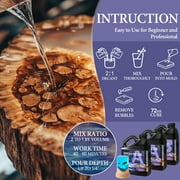 2:1 Mix Epoxy Resin 1.5 Gallon Kit Art Resin for DIY,Jewelry,Tabletops,Crystal Clear,High-Performance Resin Epoxy