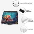 thumbnail image 3 of Gukieu Underwater Plant Octopus Print Men's Boxer Briefs, High Elastic Moisture Wicking Boxer Briefs Underwear-X-Large, 3 of 5