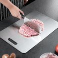 thumbnail image 1 of Titanium cutting board, stainless steel cutting board, double-sided titanium for cutting meat, fruit 34x23cm, 1 of 5