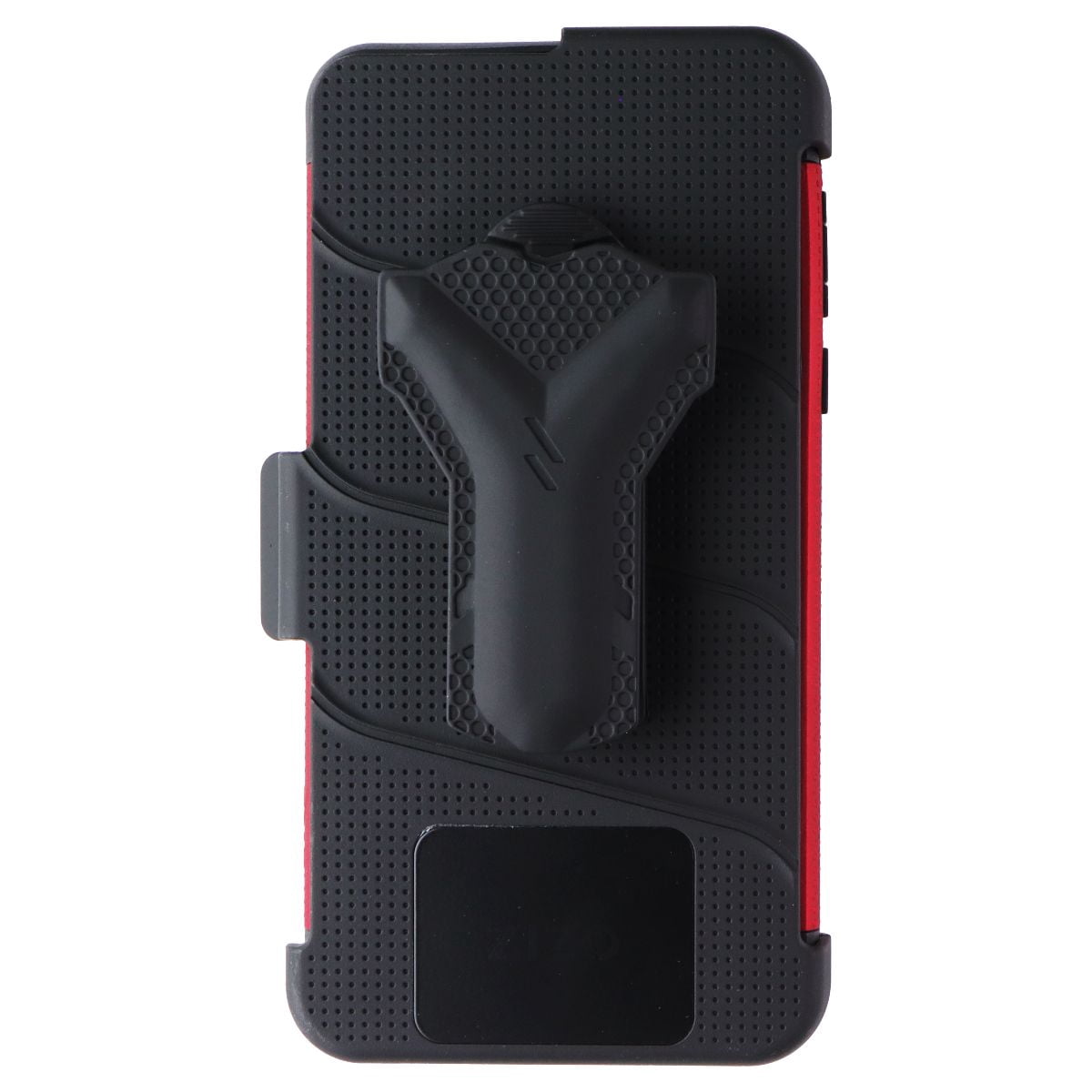 Zizo Bolt Series for Moto G Stylus (2020) Case with Screen Protector Kickstand Holster Lanyard - Red & Black