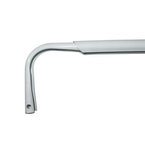 84 to 120 in. Heavy Duty Curtain Rod  White