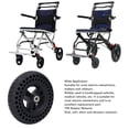 thumbnail image 4 of Wheelchair Wheel, Wheelchair Front Wheel Replacement Non Slip Surfaces Texture 7 Inch  for Disability Vehicles, 4 of 7