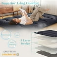 thumbnail image 5 of Yardi Yarda Mattress with Washable Cover and Foldable Mat, Floor Mattress for Indoor, Full Size, Black, 5 of 11