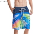 thumbnail image 2 of Pantalones de playa de secado rápido para hombre, pantalones de natación de cinco puntos con estampado 3D, pantalones cortos informales grandes, 2 of 6