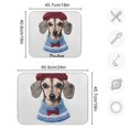 thumbnail image 4 of Yayeee Dish Drying Mat for Kitchen Counter 18"x24" Microfiber Absorbent Pad, Gray Cute Dog Artist, 4 of 7