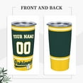 thumbnail image 3 of Oakland Custom Tumbler 20 oz for Women Men gift, Custom Name and Number Tumbler, with Lid and Straw Stainless Steel Tumbler Double Walled, 3 of 6