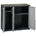 thumbnail image 3 of Topcobe Outdoor Large Lockable Storage Cabinet with 2 Shelves for Garden, Gray, 3 of 9