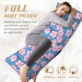 thumbnail image 7 of Rateoe Long Body Pillow Cover, 20x54 Inches Body Pillow Cases, Soft Brushed Microfiber Zipper Design, Orchids Flowers -Pillows Not Included, 7 of 7