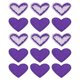 thumbnail image 1 of Corazón Forma Termoadhesivos Parches Oscuro Púrpura Bordado Cosido Amor Apliques Parches para Ropa Chaquetas Mochila Zapatos Reparación Adornos Paquete de 15, 1 of 6