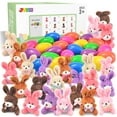 thumbnail image 7 of Joyfy 24 Pack Prefilled Easter Eggs with Toys,Easter Eggs with Mini Stuffed Animals Plush Bunnies Toys for Kids Toddler,Easter Basket Filler Egg Hunt Filler Stuffer, 7 of 7