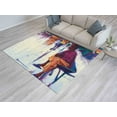 thumbnail image 4 of Bath Rug, Abstract Rug, Bathroom Rug, Large Rug, Rainy Day Rugs, African Street View Rug, African Woman With Umbrella Rug, Printed Rugs, 3.3'x9.2' - 100x280 cm, 4 of 8