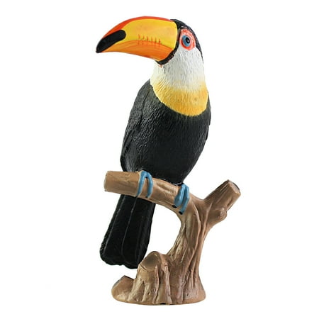 

Artificial Toucan Model Kids Animal Educational Toy Funny Home Decor Plastic Bird Model