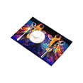 thumbnail image 3 of MKHERT Modern Art Giraffe Animal Pastel Painting Placemats Table Mats for Dining Room Kitchen Table Decoration 12x18 inch,Set of 6, 3 of 4