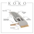 thumbnail image 2 of Evolur Koko Portable Infant Bouncer in Black Breathable Fabric, 2 of 9