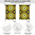 thumbnail image 2 of Wukai Yellow Mandala Garden Flags Double Sided Welcome Garden Yard House Flags Outside Outdoor House (Only Flag), 2 of 8