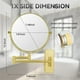 thumbnail image 4 of Espejo de maquillaje Nicesail Gold montado en la pared con aumento 7X, 4 of 7