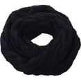 thumbnail image 5 of Weikingp Clearance! Scarf, Hat, Glove Set, Scarf Loop Padded Scarf Bib Woolen Winter Knit Warmth Circle Womens Scarf, Scarf for Women, Black, 5 of 8