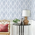 thumbnail image 6 of DAZLUTE Geometric Peel and Stick Wallpaper 17.3" x 118" Striped Wallpaper Blue and White Contact Paper Geometric Wallpaper Self Adhesive Removable Stripe Wallpaper, 6 of 8