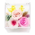 thumbnail image 4 of Boîte de Rangement en Acrylique Transparent Compatible Anti-Poussière pour Objets de Collection, Fleurs Préservées Diorama de Roses 4 Pcs, 4 of 5